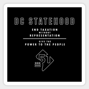 DC STATEHOOD (back) Magnet